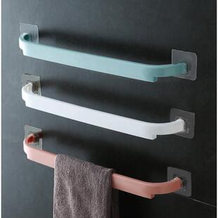 Plastic Shoe Rack No-Drill Extended Bathroom Double Rod Wall