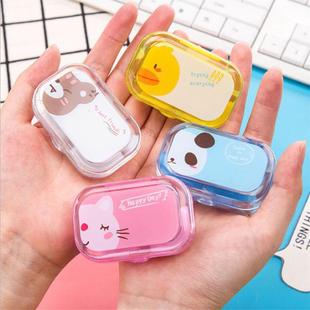 Color Printed Portable Cartoon Case Lens Cute Contact