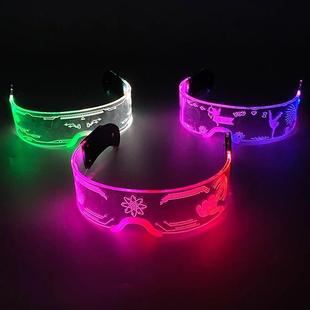 Lig Glasses Luminous Colorful LED Cool Glowing Light Neon