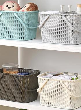 Wholesale Wicker-Style Plastic Handheld Storage Baskets, Bat