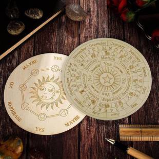 Board Energ Wooden Divination Dreamy Star with Pendulum Moon