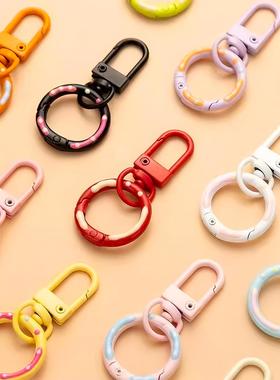 Colorful keychain accessories, cute cartoon character bag ch