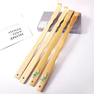 Orchid-patterned bamboo back scratcher, also known as 