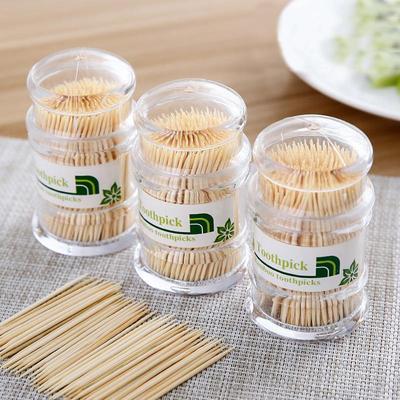 Dollar Store Natural Bamboo Double-Headed Fine Toothpicks Wh