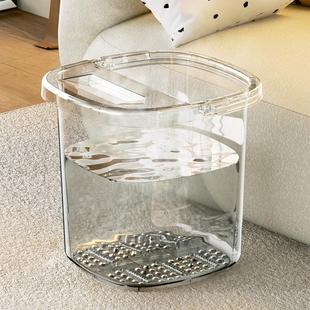 Deep foot soaking tub, knee-high calf warmer, made of insula