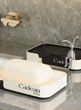 Dual-layer water-draining soap dish for home and bathroom us