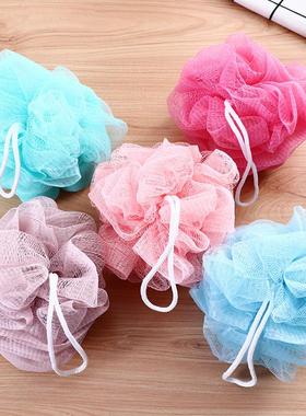 Colorful bath sponges from a two-dollar store, high-quality