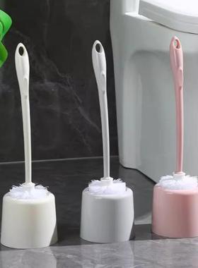 Wall-mounted toilet brush with base, designed for thorough c