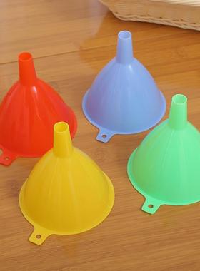 Dollar store 3-pack plastic funnels for oil, wine, and other