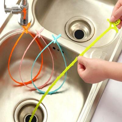 Smiling Face Drain Hair and Debris Remover, Extendable Sink