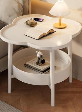 Creative Small Cream-Colored Coffee Table, Bedside Corner Ta