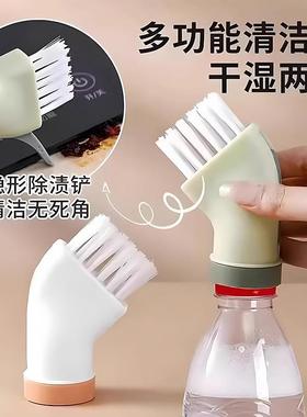 A multi-functional, all-angle cleaning brush that can be att