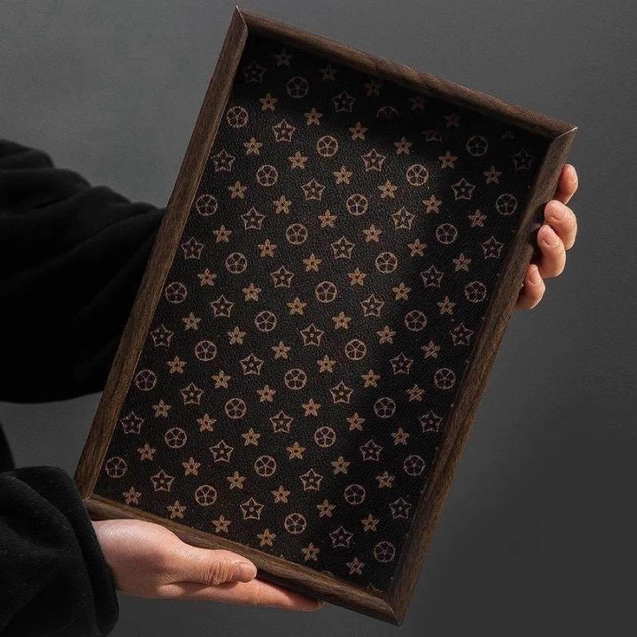 Vintage Rectangular Desktop Jewelry Display Key Entryway Sto