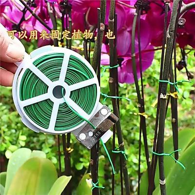 Garden ties, plastic-coated wire ties, rose climbing plant f