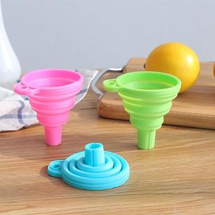 Silicone Funnel Creative Mini Oil Scalable Kitchen Foldable