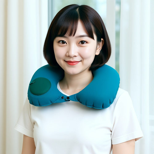 Portable Travel Pillow Neck Support U-Shaped Pillow Inflat
