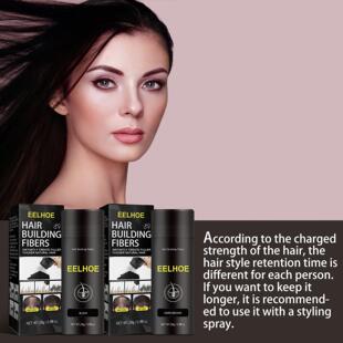 EELHOE Hair Fibers Powder, Top Hairline Sparse Filling Powde