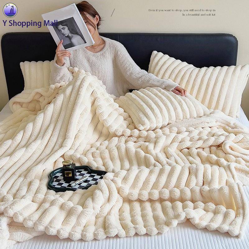 thick warm coral fleece blanket nap blanket cover Blanket