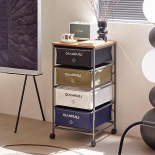 A minimalist and creative mobile drawer cabinet with a touch