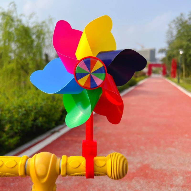 Colorful Spinning Pinwheel Children's Scooter Bicycle Baby S