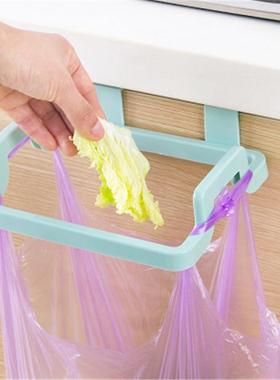 Over-the-Door Kitchen Rack for Hanging Trash Bags and Cleani