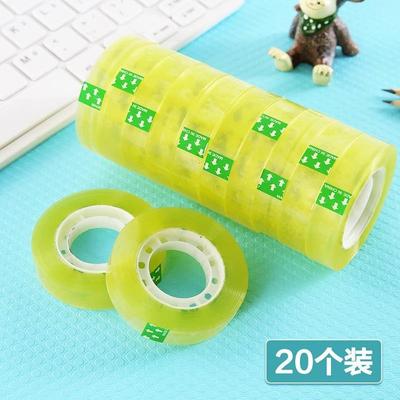 Clear adhesive tape, small rolls for students, office statio