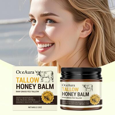 OCEAURA Beef Tallow and Honey Moisturizing Cream - A nourish