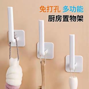 L-shaped transparent adhesive hooks, multifunctional no-dril