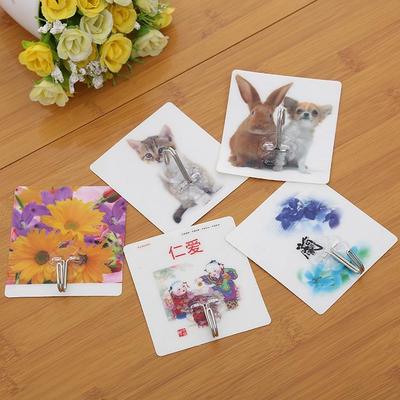 Manufacturer wholesale of strong plastic hooks, traceless ad