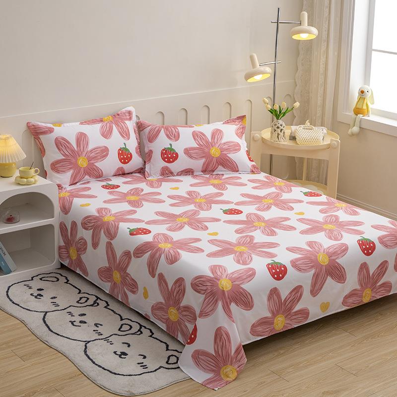 student cotton sheet bedsheet bed linen spread single1.5/18