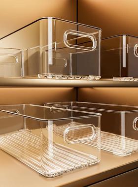 Acrylic storage box, rectangular and transparent, designed f