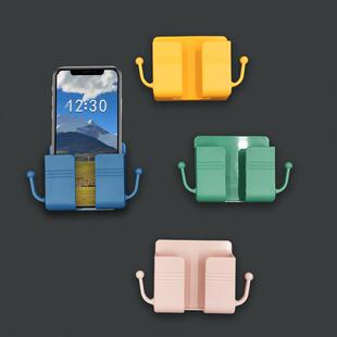 Wall-Mounted Bedside Phone Charging Stand with Remote Contro