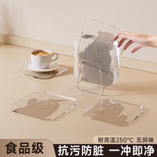 PVC clear kitchen placemat, suitable for home food preparati