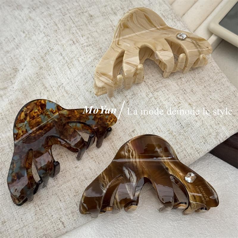 Retro Triangle Acetate Hair Clip 2024 New versatile hair cli