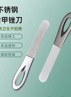 Nail file and buffer strip, specially designed for manicures