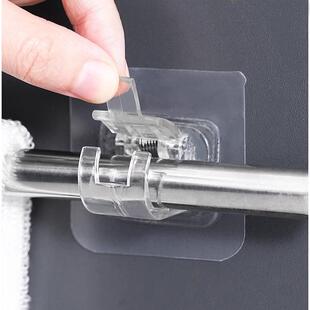 Curtain rod hooks, towel bar hooks, no-drill curtain rod cli