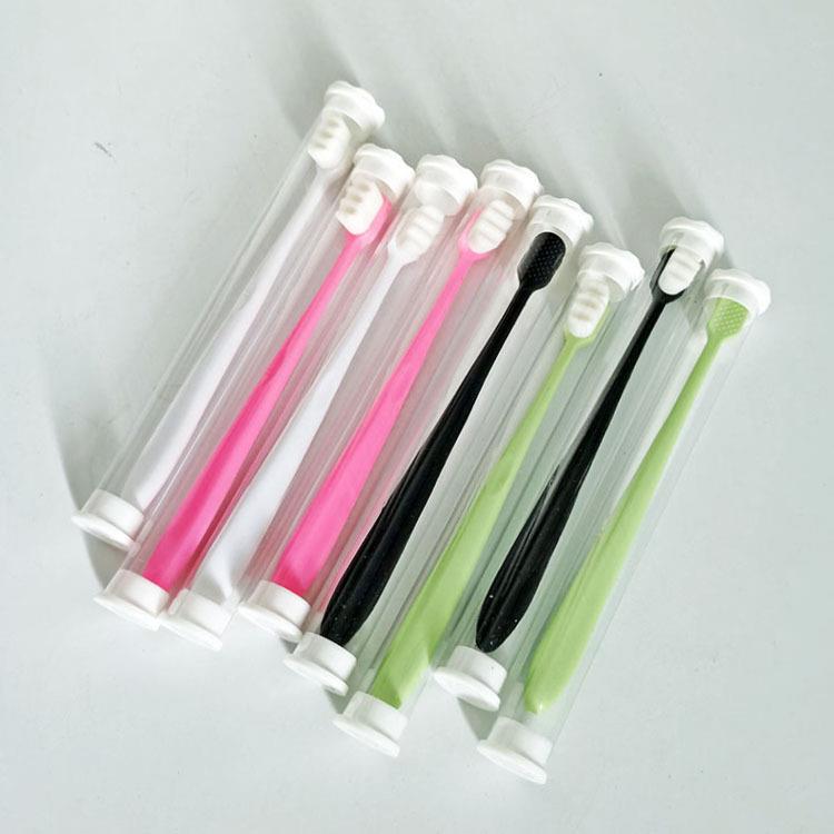 Japanese-style soft bristle toothbrush with ten thousand bri