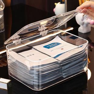Clear Acrylic Mask Box with Flip-top, Home Organizer for Int