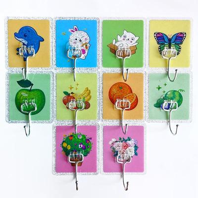 Stainless Steel Gold Powder Large Single Hook Colorful Gold