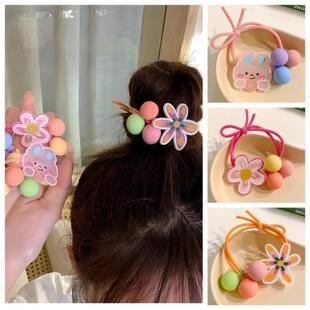 Elastic hair ties for children, cute hair accessories for li