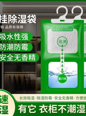 Moisture Absorbing Bag for Indoor Wardrobe, Hangable Mold an
