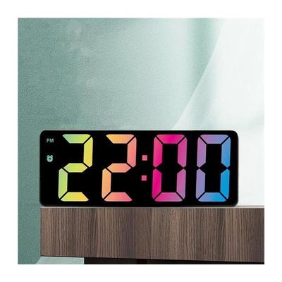 Led Mirror Digital Alarm Clock 12/24 Hours Adjustable