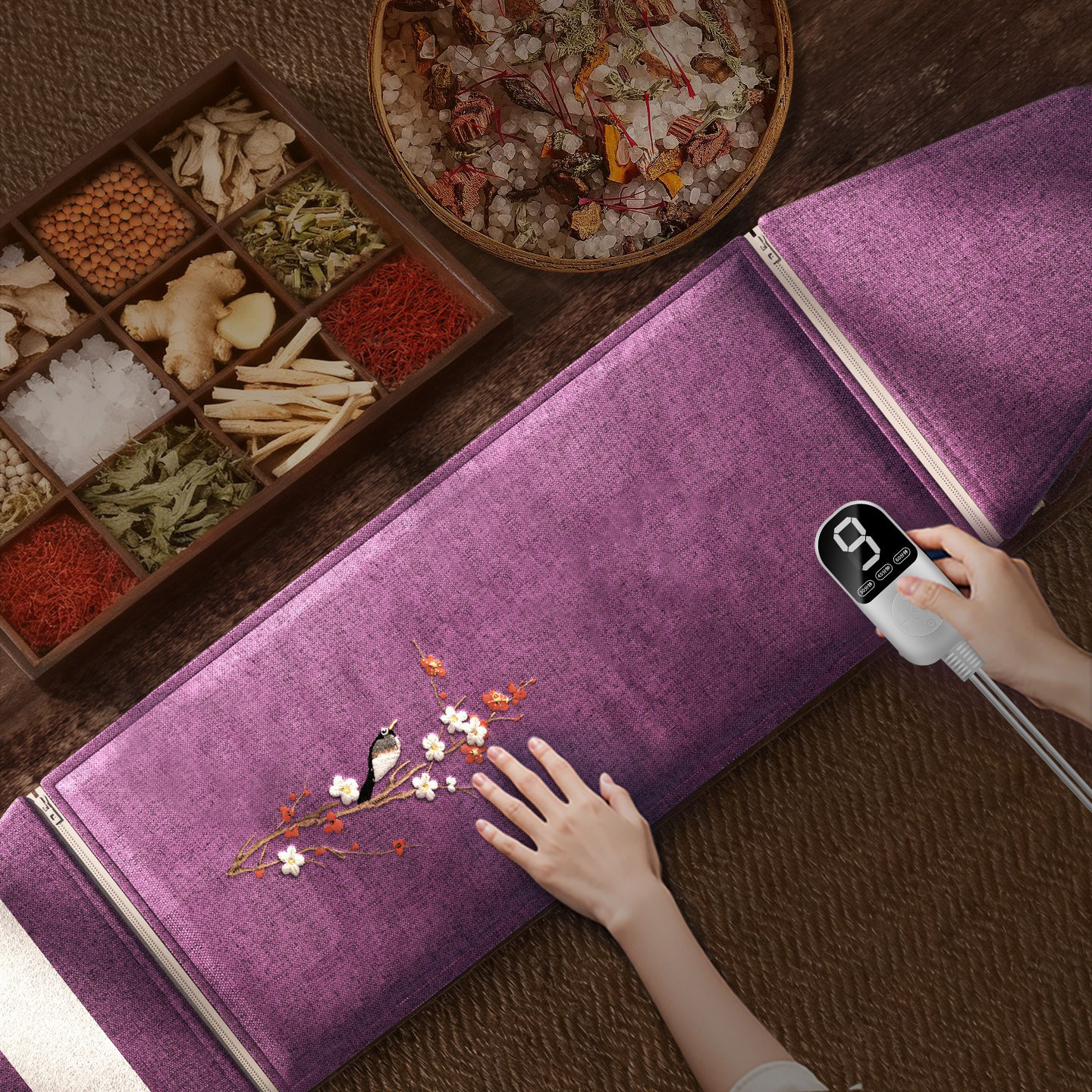 盐袋海盐热敷包粗盐艾灸电加热神器腰部肩颈理疗袋盐包官方旗舰店