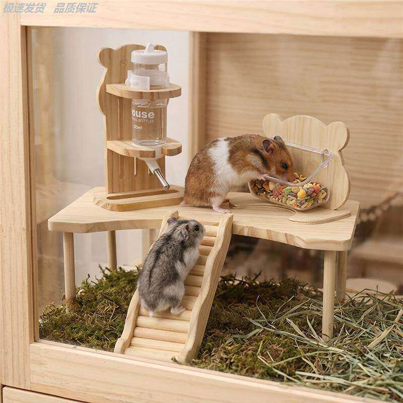 新款热销北欧风仓鼠原木家躲避屋
