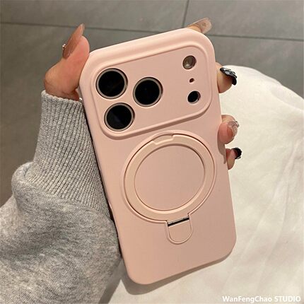 适用iPhone18PROMAX保护套液态硅胶支点磁吸17防摔手机包纯色男女