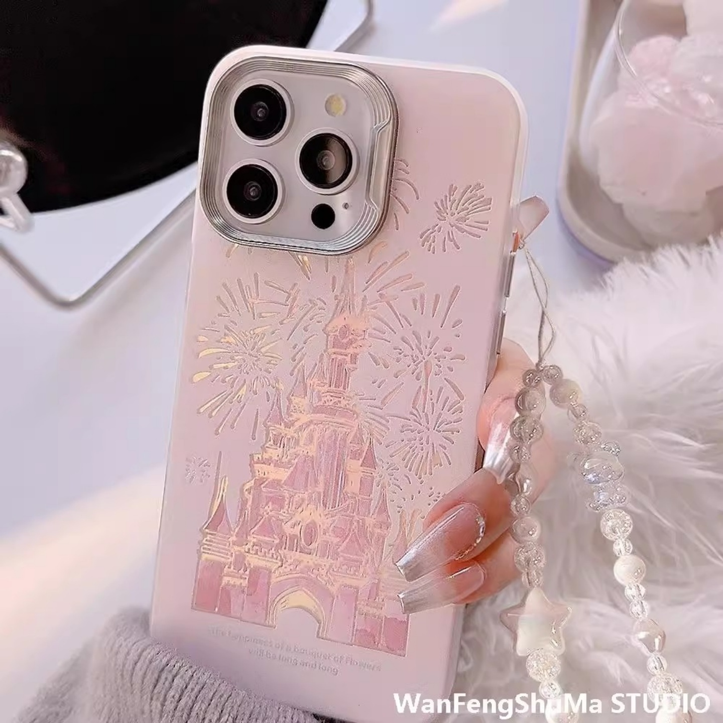 ins风梦幻城堡烟花iPhone17Pro
