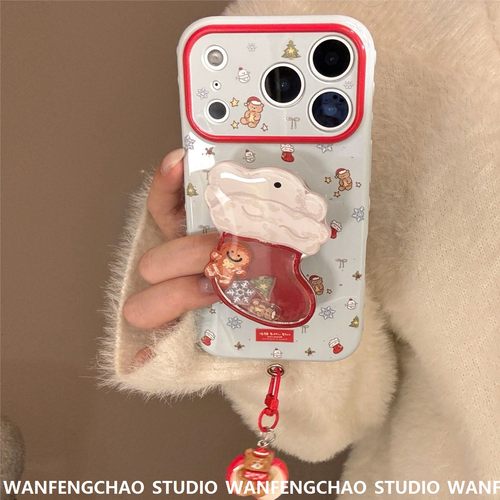 圣诞袜摇乐支架手机壳17手机包