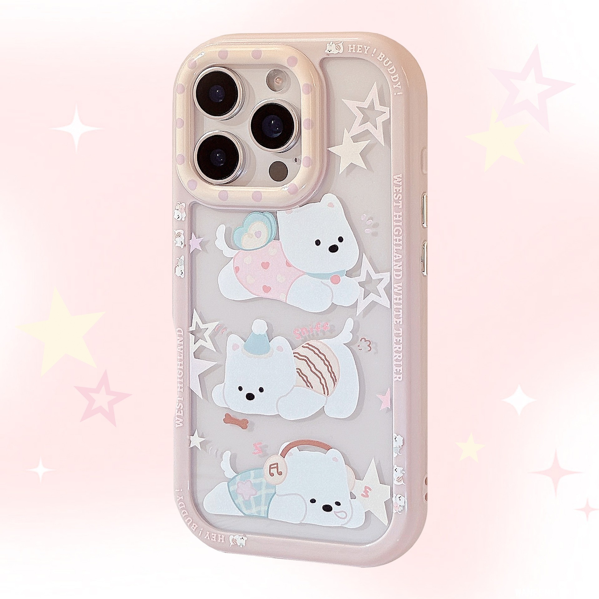 趣味卡通西高地适用iphone16手机壳iPhone15亚克力14苹果13男女11