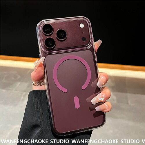 适用iPhone18ProMax超薄透明磁吸