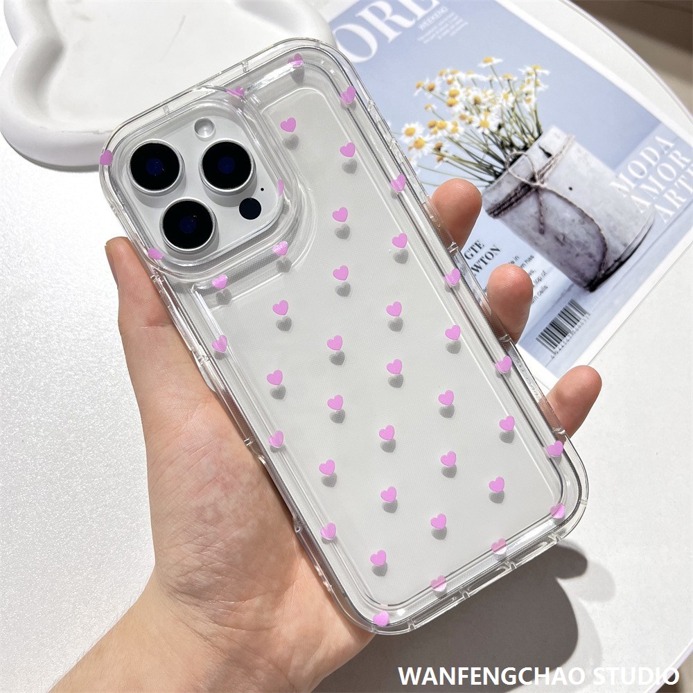 ins甜美爱心适用16苹果15promax手机壳iphone14防摔13个性15小众